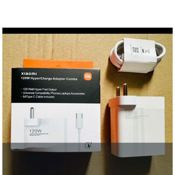 MI 120W Adapter with Cable – Ultra Fast Charging Power