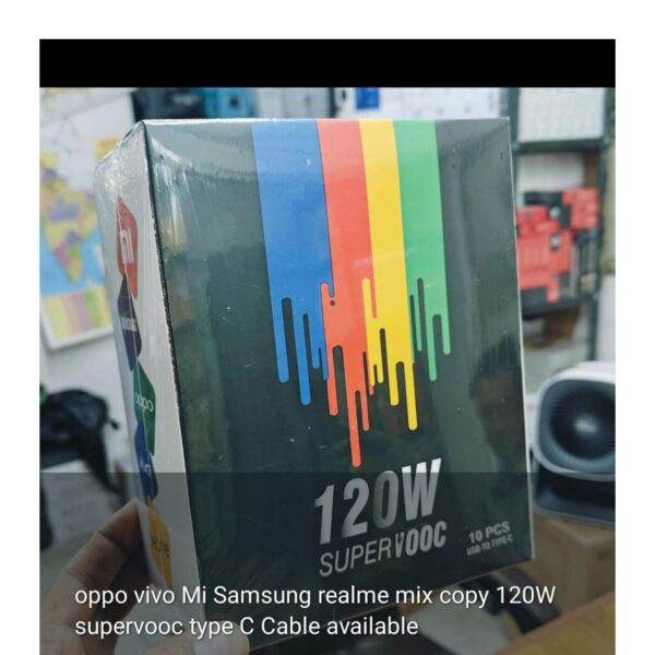 oppo Vivo Mi Samsung realme mix copy 120W. supervooc type,C Cable available