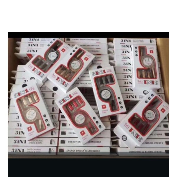 Telescopic 3 in 1 Spring Cable – Versatile, Durable & Tangle-Free