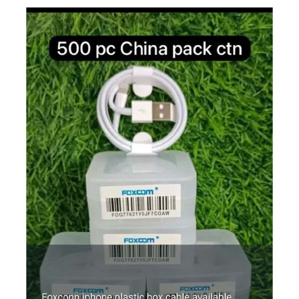Foxconn iPhone Plastic Box Cable – Premium Quality, Reliable Charging